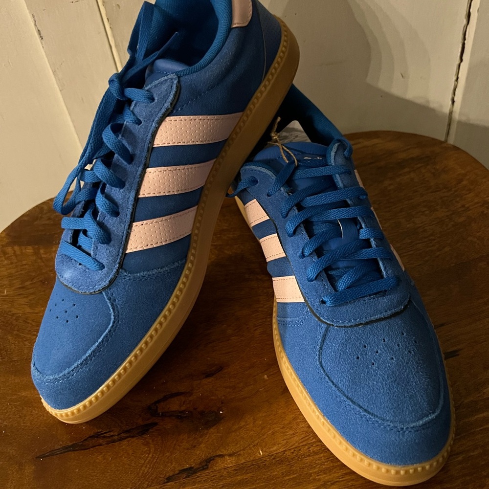 adidas Blue and Pink Women's Sneakers